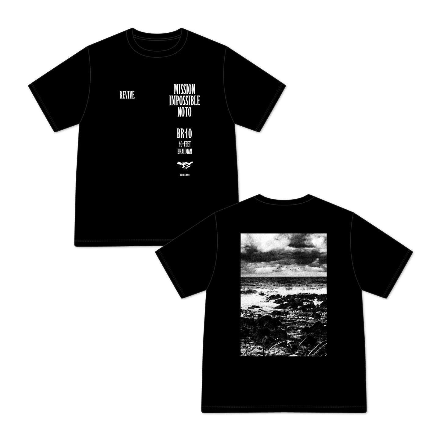 令和6年能登半島地震復興支援 10-FEET × BRAHMAN WネームTシャツ（黒）
